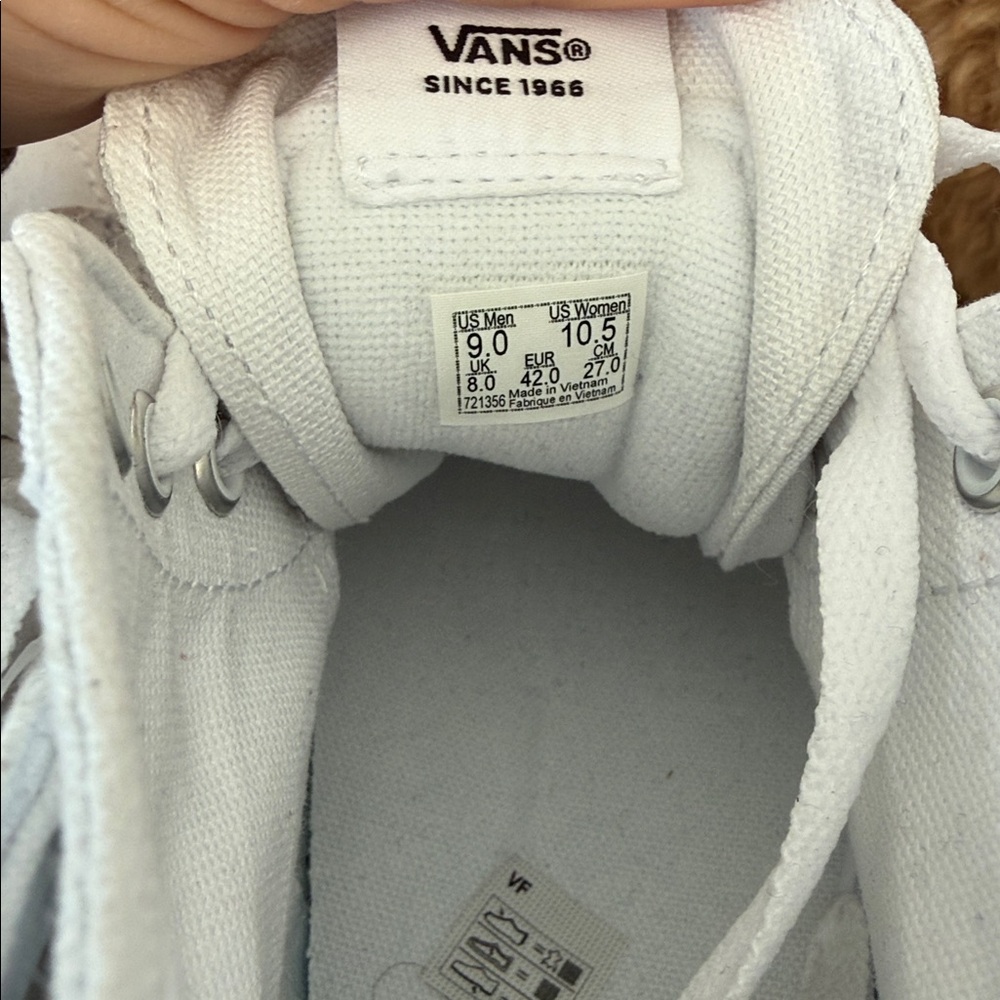 Vans Women's SK8-Hi Tapered Stackform Sneakers, Canvas True Whitewashing - Picture 4 of 8